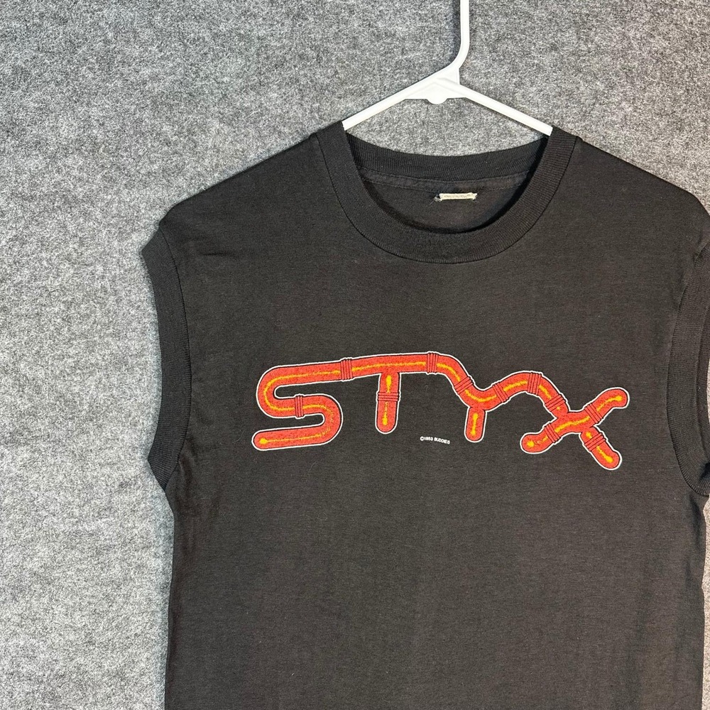 Vintage 1983 STYX Kilroy Was Here Tour Tank Top Single Stitch Hem Mens Medium - Picture 12 of 16